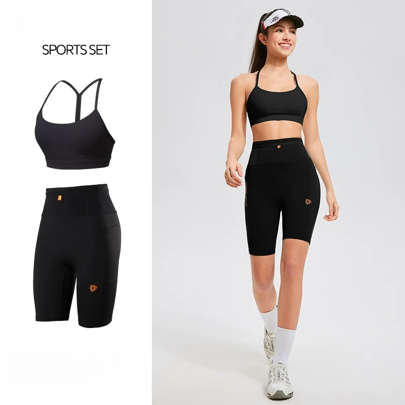 Crossfit Training Gear - Fitness-Anzug für Damen: Sport-BH mit überkreuzten