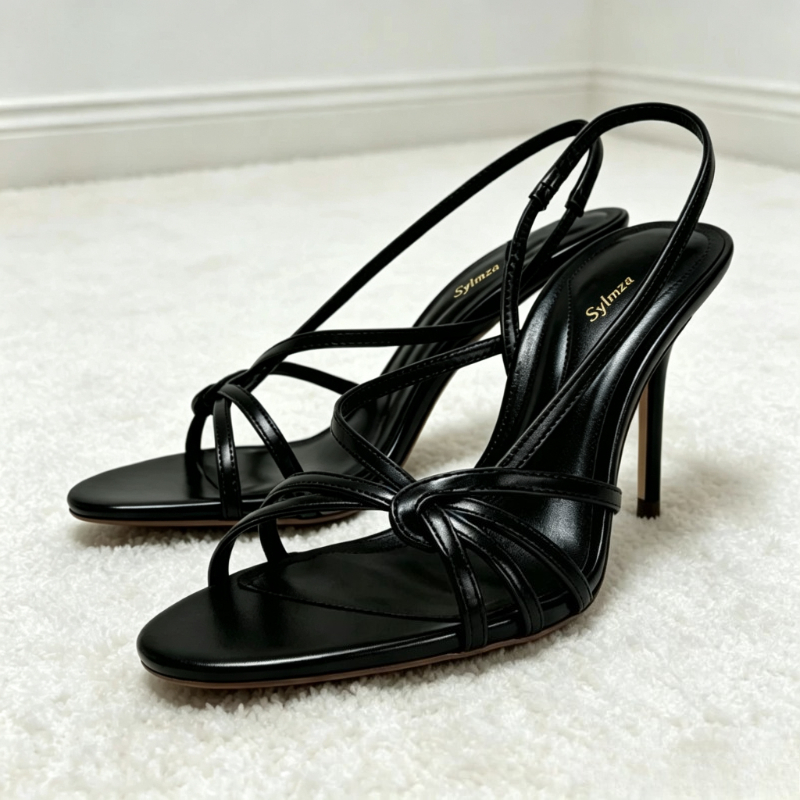 Crossfit Ladies - Sexy offene High Heels mit schmalen
