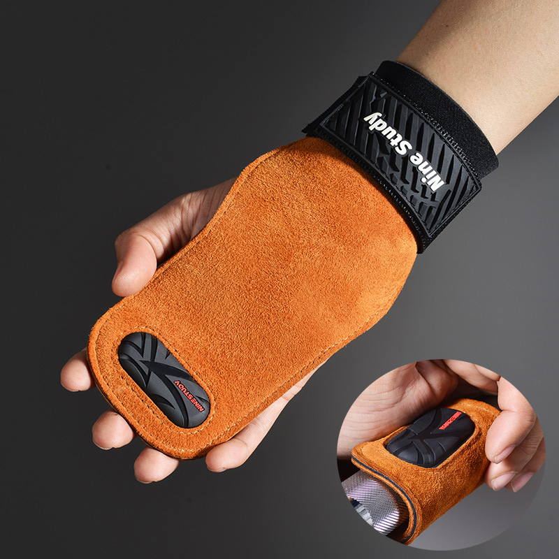 Best Crossfit Gear - Rindsleder Fitness studio Griffe Handschuhe Gewichtheben