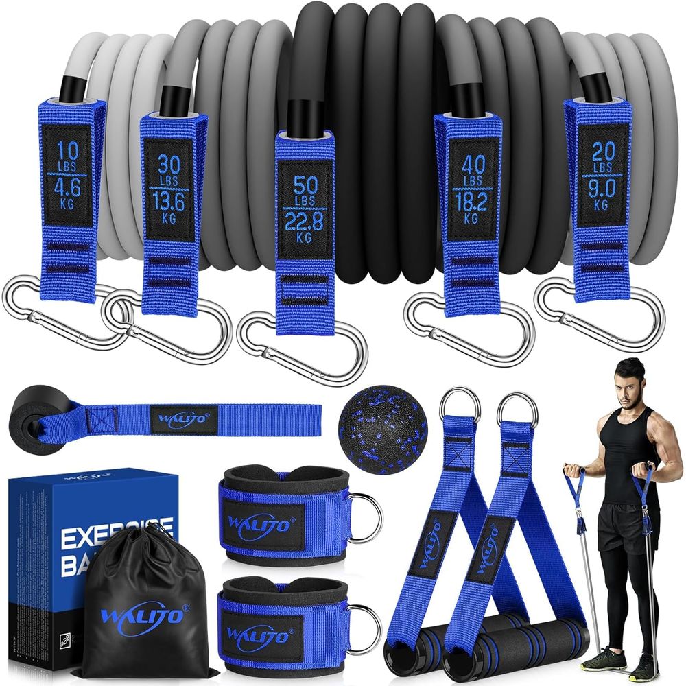 Battle Rope Anchor - Fitnessband-Set mit Griffen, Türanker und Fußschlaufen