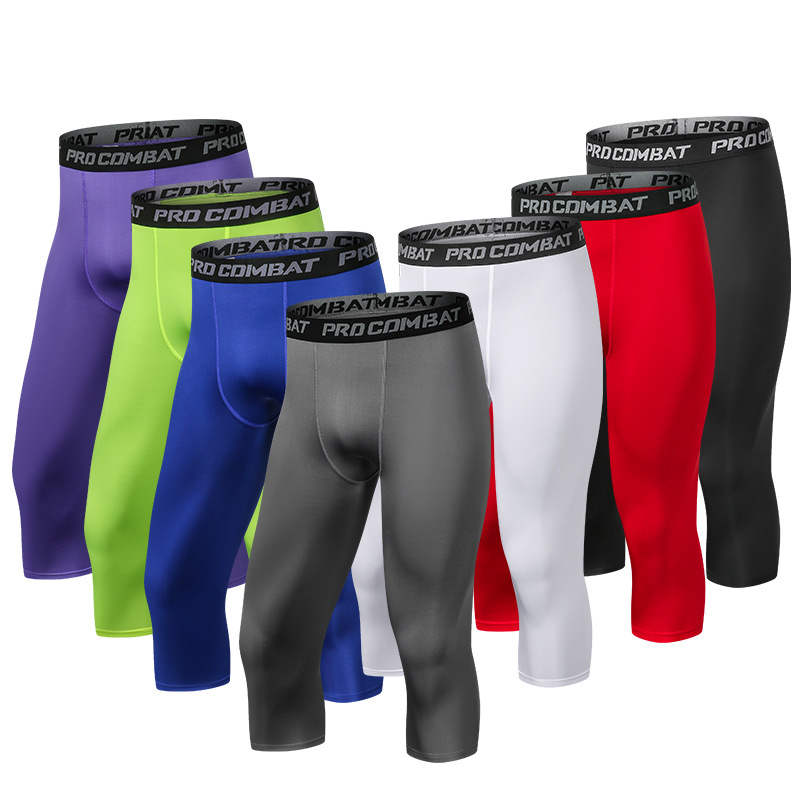 Best Crossfit Gear - Männer Enge 3/4 Kurze Hosen Kompression